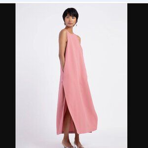 NWOT Kaarem Mango Pine Overlap Side Slit Maxi Dress